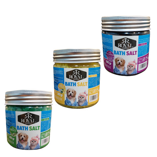 نمک حمام سگ و گربه رویال فید مدل BathSalt وزن 300 گرم