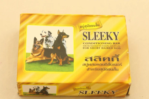 صابون شستشوی سگ مخصوص مو کوتاه برند سلیکی(sleeky) وزن 100 گرم