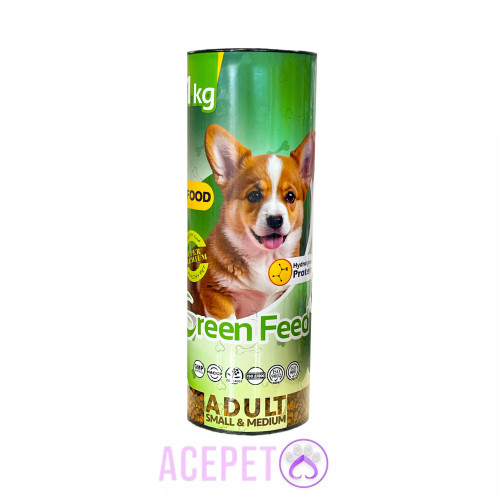 غذای خشک سگ مدل ادالت نژاد کوچک و متوسط برند گرین فید Green feed
